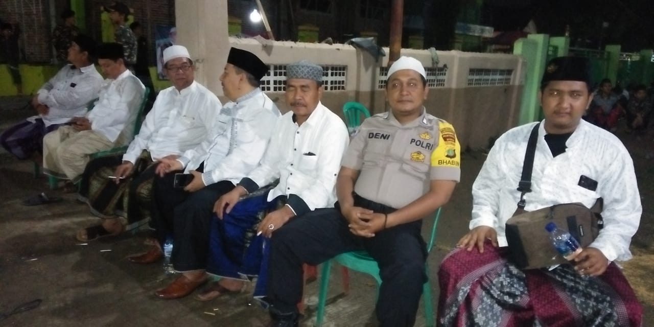 BHABINKAMTIBMAS DESA TELUKNAGA HADIRI HAUL KE-12 KH.M. ZARKASYI HASAN DI PONPES AL HASANIYAH DESA TELUKNAGA