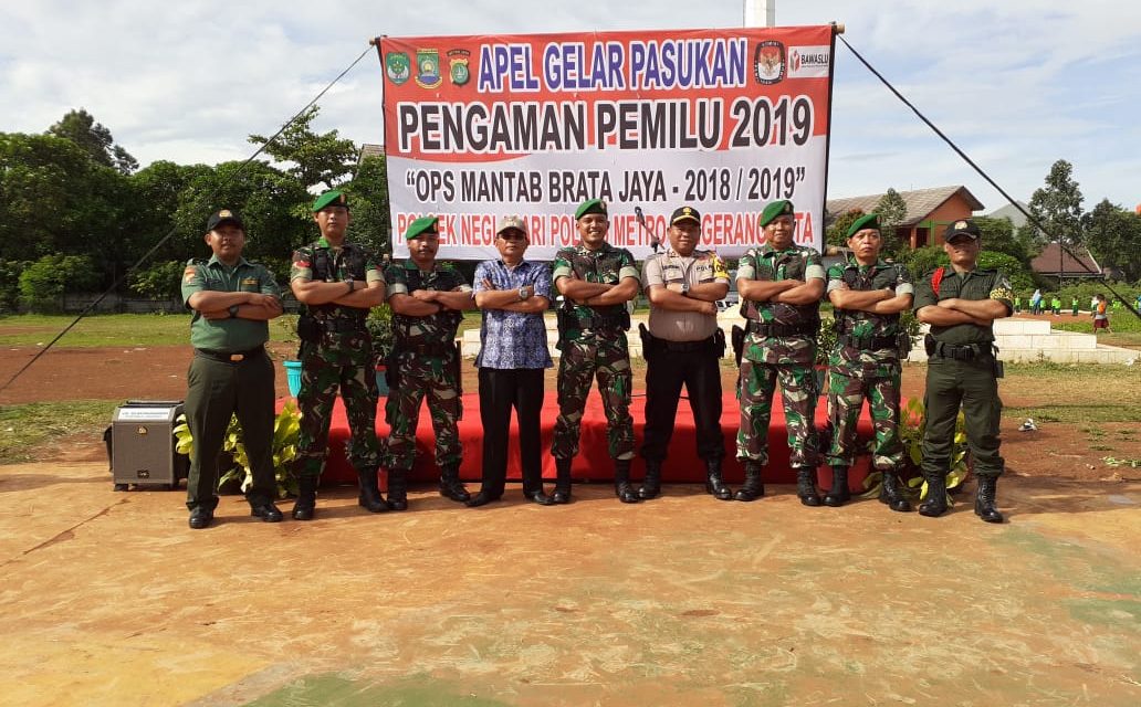 3 Pilar Kecamatan Neglasari Gelar Apel ‘Ops Mantab Brata Jaya 2018/ 2019’