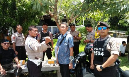 Cegah Kejahatan Di Tempat Ibadah, Anggota Sabhara Polsek Cipondoh Pantau Gereja