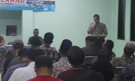 Bripka Komarudin Menghimbau Ciptakan Situasi Kondusif Jelang Pesta Demokrasi Kepada Para Ketua RT Dan RW