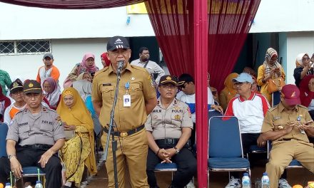 Bhabinkamtibmas Bersama Kanit Binmas Cipondoh Ikuti Upacara Pembukaan Olimpiade Tingkat SD