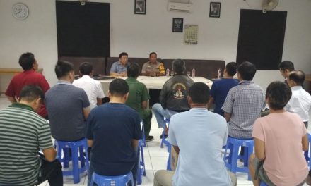 KAPOLSEK BENDA JAMIN PEMILU DI KECAMATAN BENDA AMAN