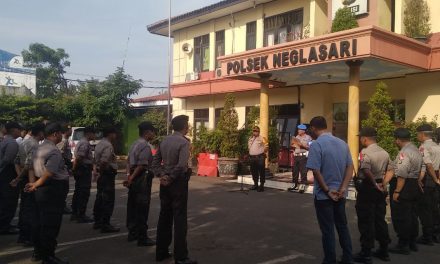 Pasca Putungsura di TPS, Kapolsek Neglasari gelar apel Waspada 1