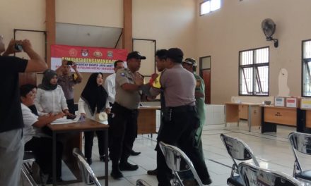 Simulasi Pengamanan TPS oleh Pers Polri Polsek Sepatan Pada Pemilu Presiden, DPR RI DPD DPR PROV DAN DPRD. Tahun 2019