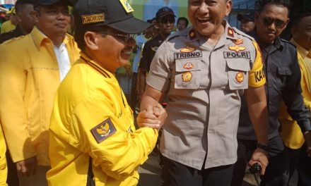 Kapolsek Cipondoh Pimpin Pengamanan Kampanye Partai Golkar