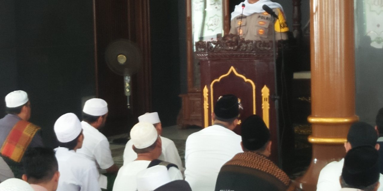 HIMBAUAN KAPOLSEK TELUKNAGA DIMASJID BAITUSSALAM AJAK  WARGA DATANGI TPS DAN TIDAK GOLPUT