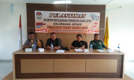 Hadiri Pelantikan KPPS, Binmas Polsek Jatiuwung Minta KPPS Bekerja Profesional Saat Bertugas di TPS