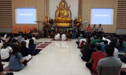 KAPOLSEK BENDA PANTAU GIAT IBADAH DI VIHARA DHARMA RATNA