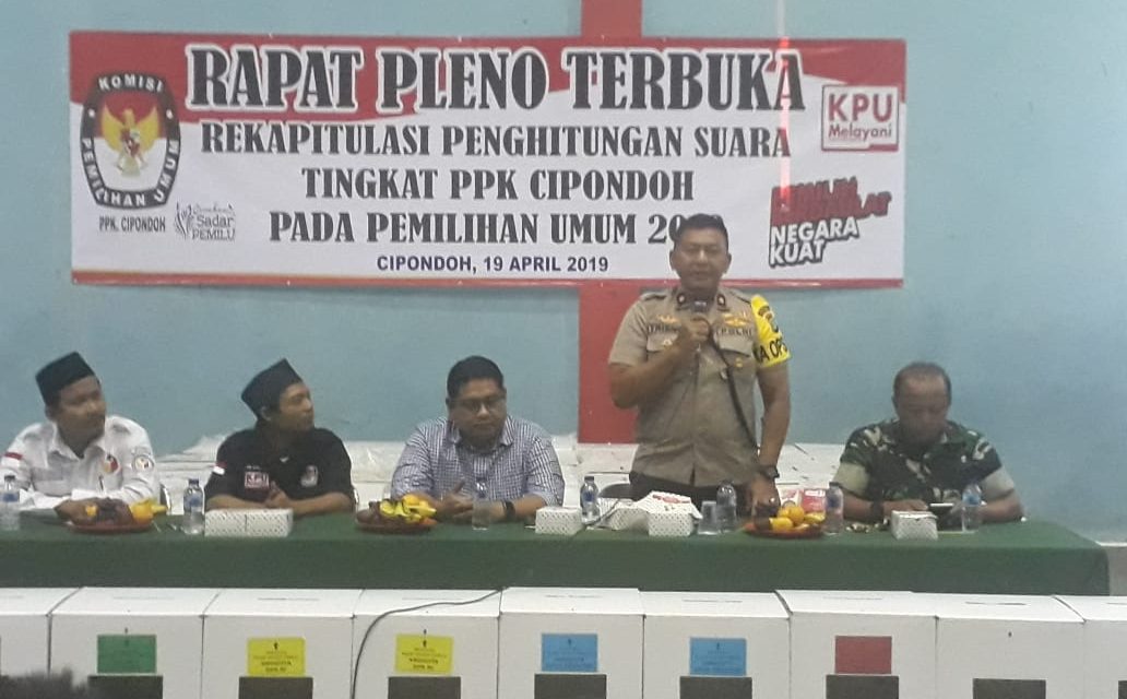 Kapolsek Cipondoh : Mari Kita Bersatu Tidak Ada Perpecahan, Saat Pelaksanaan Rapat Pleno