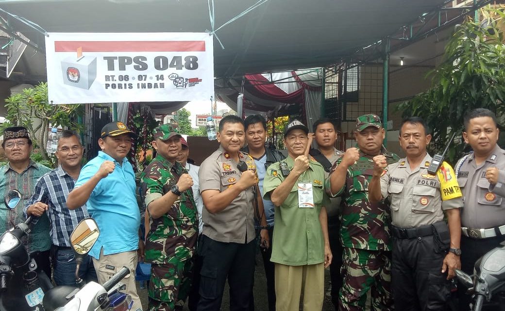 Kapolsek Cipondoh Pantau Pelaksanaan Pemungutan Suara Ulang