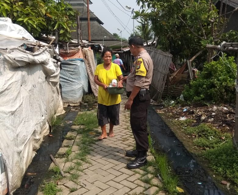 Binmas Kelurahan Kedaung Baru sambangi Masyarakat Slum Area