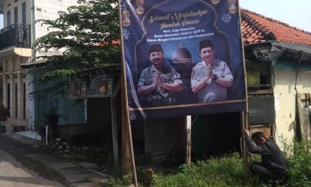 Ciptakan Situasi Sejuk di Bulan Ramadhan, Polsek Neglasari memasang Baliho dan Spanduk Ucapan dari Panglima TNI – Kapolri