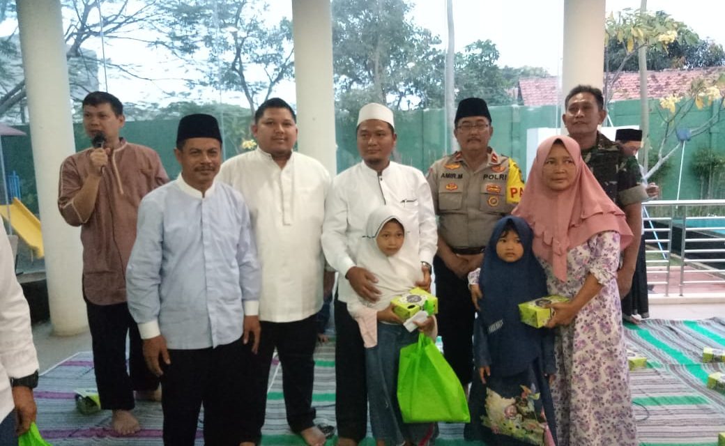 Bhabinkamtibmas Polsek Cipondoh Hadiri Undangan Santunan Untuk Anak Yatim