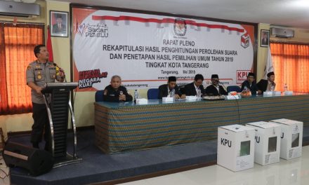 Kapolrestro Tangkot Hadiri Rapat Pleno di KPU Kota Tangerang