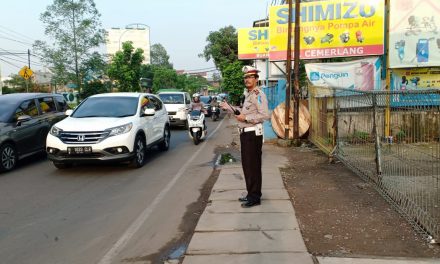 Polsek Karawaci mengemban tugas fungsi lalulintas