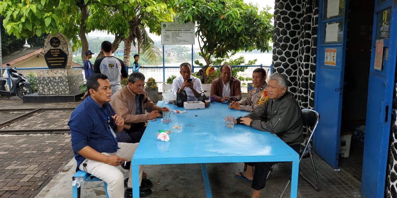 GIAT COOLING SYSTEM BHABINKAMTIMAS KEL KOANG JAYA AIPTU B.MARYANTO SILATURAHMI DI KANTOR BSDA BENDUNGAN PINTU 10  H SUWARNO MSI CS