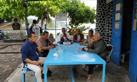 GIAT COOLING SYSTEM BHABINKAMTIMAS KEL KOANG JAYA AIPTU B.MARYANTO SILATURAHMI DI KANTOR BSDA BENDUNGAN PINTU 10  H SUWARNO MSI CS