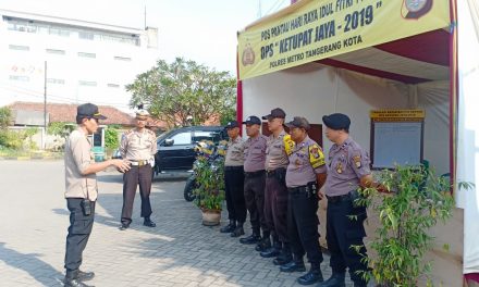 WAKA POLSEK KARAWACI MENGECEK POS PANTAW CITY MALL DAN ANGGOTA POLSEK KARAWACI