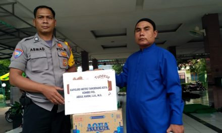 Polsek Cipondoh Sebarkan Kebahagiaan di Bulan Ramadhan