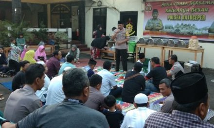 Duk-Duk-Duk bunyi kumandang beduk di kejauhan saat waktunya berbuka puasa, Kapolsek  Batuceper adakan Acara buka puasa bersama anggotanya di bulan suci Ramadhan 1440 H/ Tahun 2019