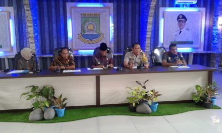 Rapat koordinasi Re Akreditasi Puskesmas Batuceper kota Tangerang, Kapolsek Batuceper berikan sambutan Ucapan terima kasih