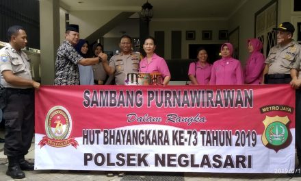 Jelang HUT Bhayangkara Ke – 73, Kapolsek Neglasari kunjungi Purnawirawan Polri