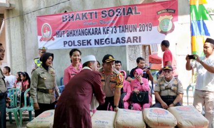 Bhakti Sosial Polsek Neglasari dalam rangka sambut HUT Bhayangkara Ke – 73