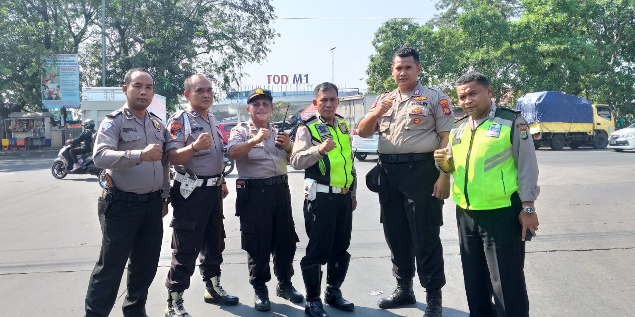 Puluhan Personil Polsek Neglasari tingkatkan Pengamanan Jelang Putusan MK