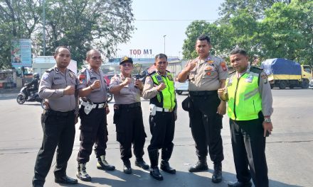 Puluhan Personil Polsek Neglasari tingkatkan Pengamanan Jelang Putusan MK