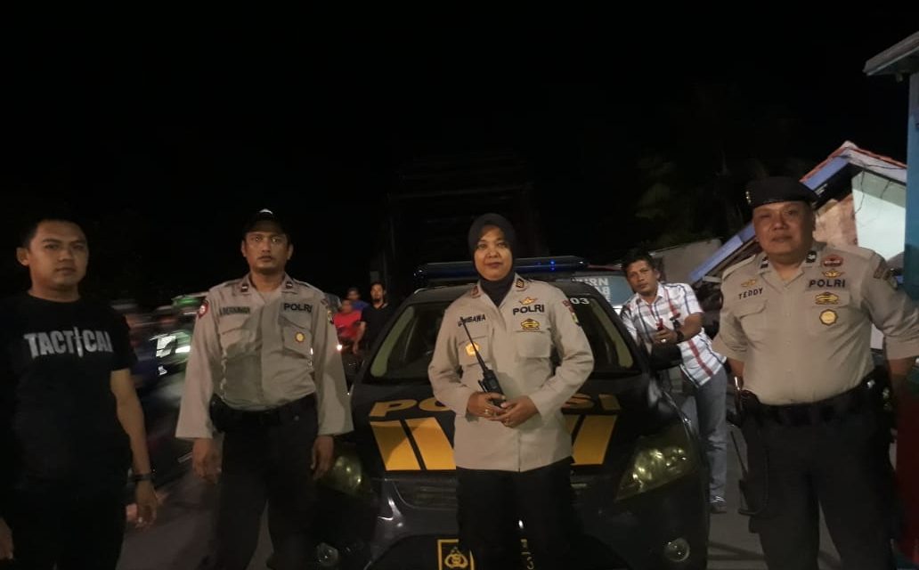 Wakapolsek Neglasari pimpin Patroli Cipta Kondisi di Jembatan Perbatasan