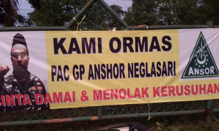 Spanduk Cinta Damai dan Menolak Kerusuhan bertebaran di Wilayah Hukum Polsek Neglasari