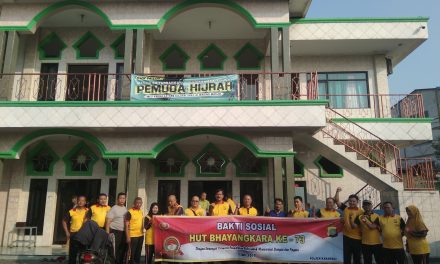 SELURUH ANGGOTA POLSEK KARAWACI MELAKSANAKAN KEGIATAN BAKTI SOSIAL DI MASJID DALAM RANGKA MENYAMBUT DIRGAHAYU BHAYANGKARA KE. 73.