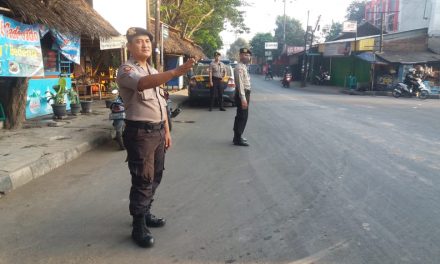 Pelayanan Pagi hari Samapta Polsek Neglasari di Simpang tujuh