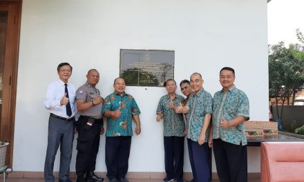 BHABINKAMTIMAS PABUARAN KARAWACI TANGERANG COOLING SYSTEM SEKALIGUS PANTAU GIAT TES BAKAT DI WIHARA DHARMA ABADI.