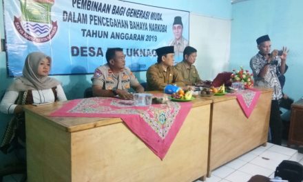 Materi Penyalahgunaan Narkoba Disampaikan Kanit Binmas Didesa Teluknaga