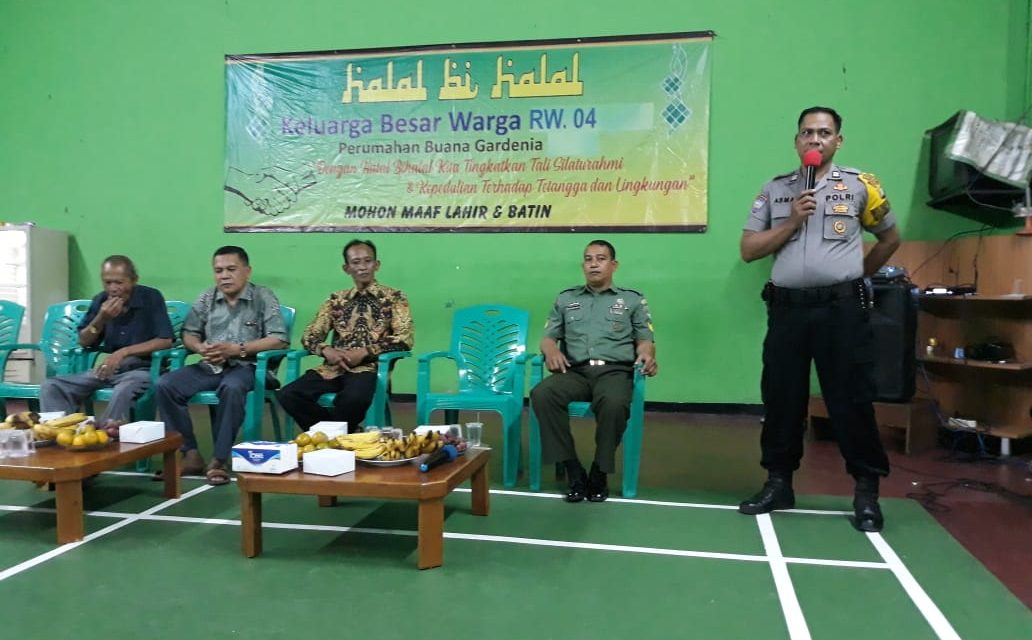 Sinergitas Bhabinkamtibmas Polsek Cipondoh Dan Babinsa Hadir Acara Halal Bihalal Warganya