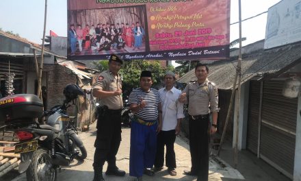 Unit Patroli Polsek Cipondoh Pantau Festival Aduk Dodol Kwali