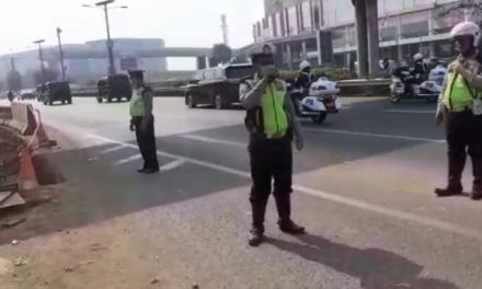 Unit Lalulintas Polsek Benda Laksanakan PAM Jalur kedatangan Putra Mahkota Abu Dhabi