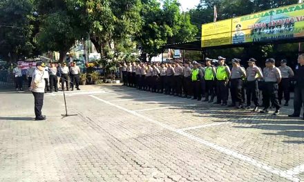 Pimpin Apel Pagi Pertama, Kompol ADITYA S.P. SEMBIRING, S.IK, Perkenalkan Diri Kepada Seluruh Anggotanya