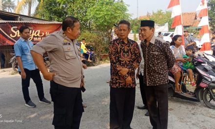 Kapolsek Sepatan AKP I Gusti Moch S. SH Sambang Tokoh agama dan Tokoh masyarakat