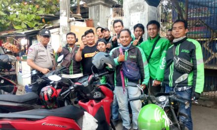 Komunitas Gojek Wilayah Dadap Disambangi Bhabinkamtibmas