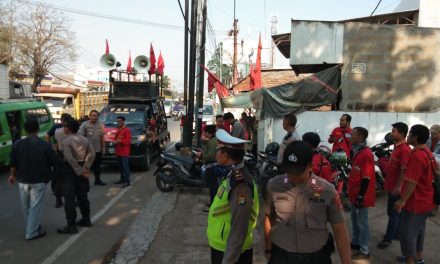 Polsek Batuceper melaksanakan pelayanan dan pengawalan terhadap Serikat Buruh KSBN KASBI