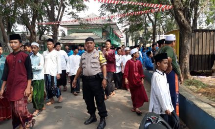 Bhabinkamtibmas Polsek Batu ceper AIPTU SUHARNO datangi Pondok Pesantren Assidiqiyah untuk berikan himbauan Kamtibmas kepada adik-adik santri