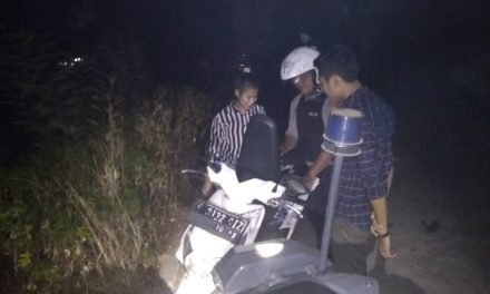 Cipta Kondisi Malam Hari, Anggota Samapta Polsek Neglasari Sisir Sepanjang Jalan Bekas Gedung BNP2TKI