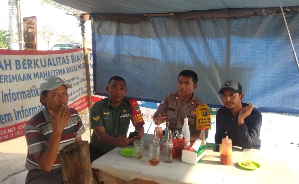 Bintibmas Binmas Polsek Neglasari bersama Babinsa Kedaung Baru