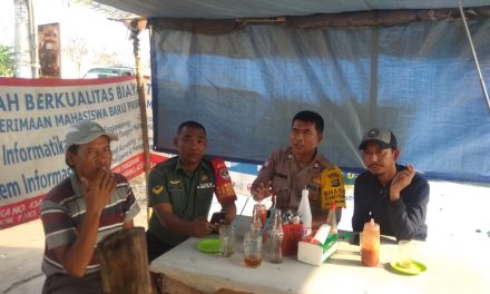 Bintibmas Binmas Polsek Neglasari bersama Babinsa Kedaung Baru