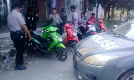 Periksa Sekelompok Pelajar, Samapta Polsek Neglasari Amankan 4 Unit Sepeda Motor Tanpa Surat Kendaraan