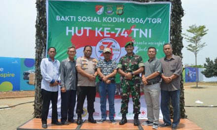 Kapolres Metro Tangerang Kota Hadiri HUT TNI ke – 74 di Aeropolis