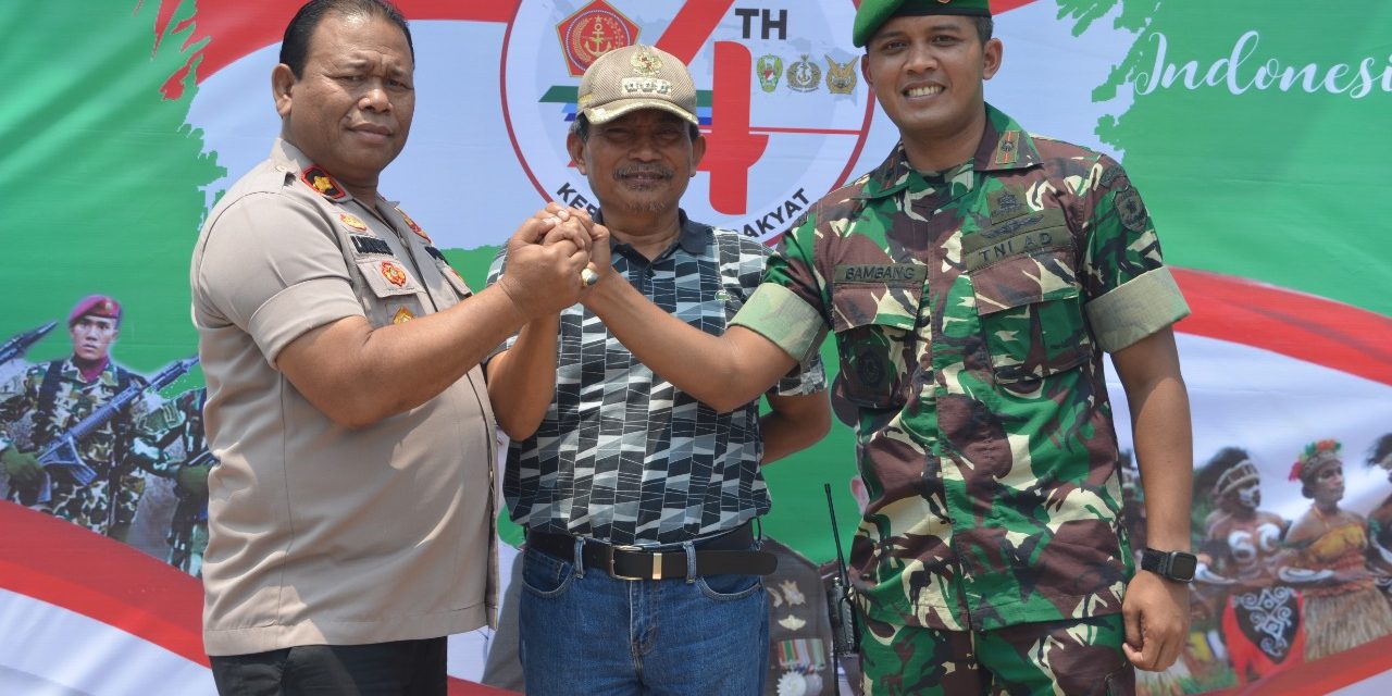 Potret Kedekatan TNI – POLRI dalam HUT TNI ke – 74