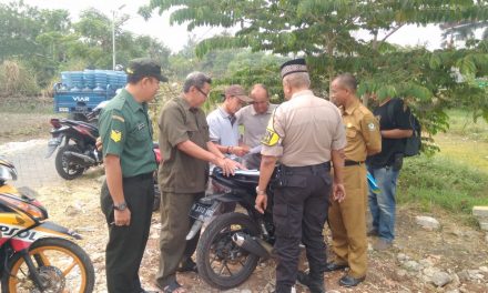 Bhabinkamtibmas Polsek Cipondoh Pantau Pengukuran Batas Tanah Warga